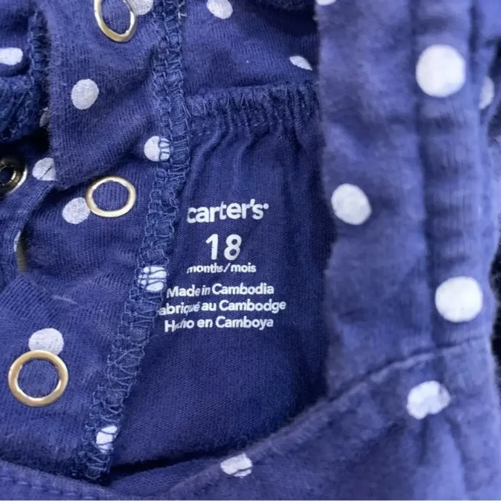 Carter’s Sleeveless Baby Rompers Set of Three 3